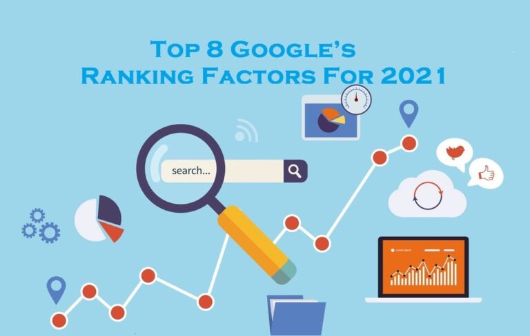 Top 8 Google’s Ranking Factors For 2021